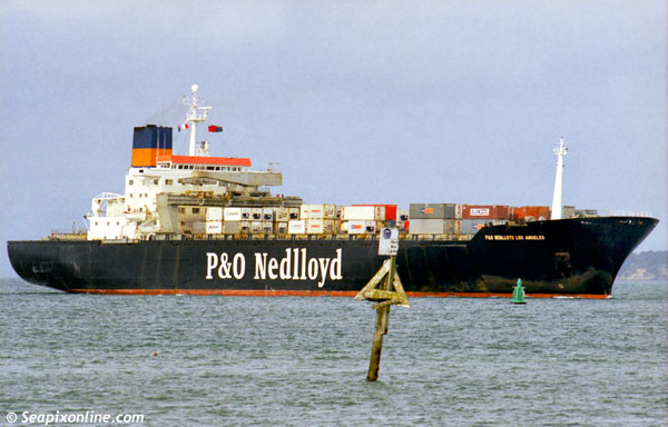 P&O Nedlloyd Los Angeles, Nedlloyd Zealandia, Maersk Vungtau, Vungtau, MSC Togo 7811484 ID 643